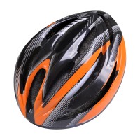 CAPACETE POKER BIKE OUT MOLD - PRETO/LARANJA